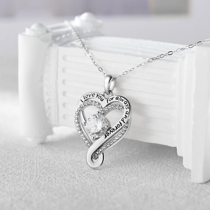 Rosa Eterna + Collar - Flor Preservada en Cúpula de Cristal